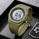 Чоловічий спортивний годинник Skmei 2048AG Army Green з електронним циферблатом та водозахистом 5 ATM
