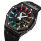 Часы Skmei 2100BKBK Black-Black спортивные унисекс с двойным циферблатом и подсветкой