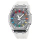 Часы Skmei 2100WTGY White-Grey спортивные унисекс со стрелочно-электронным циферблатом
