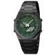 Чоловічий годинник Skmei 1816BKGNWT Black-Green-White з комбінованим циферблатом та металевим браслетом