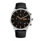 Чоловічий годинник Skmei 9103BKBK Black-Black з хронографом та шкіряним ремінцем