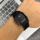 Женские часы Skmei 1220BK Black с комбинированным циферблатом и металлическим браслетом