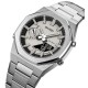 Мужские часы Skmei 1816SIBK Silver-Black со стрелочно-электронным циферблатом и подсветкой