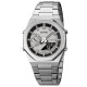 Мужские часы Skmei 1816SIBK Silver-Black со стрелочно-электронным циферблатом и подсветкой