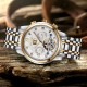Женские механические часы Skmei M029TGDSI Gold-Silver-Silver с автоподзаводом и календарем