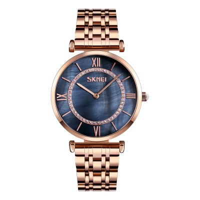Skmei 9198RGBKH-B Rose Gold-Black Men Size STOPPED