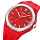 Наручные часы Skmei 9299RD Red STOPPED — спортивные унисекс часы с красным силиконовым ремешком