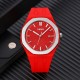 Наручные часы Skmei 9299RD Red STOPPED — спортивные унисекс часы с красным силиконовым ремешком