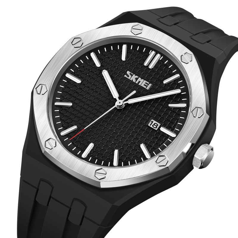 Наручные часы Skmei 9299BKBK Black-Black спортивные с минеральным стеклом и люминесценцией