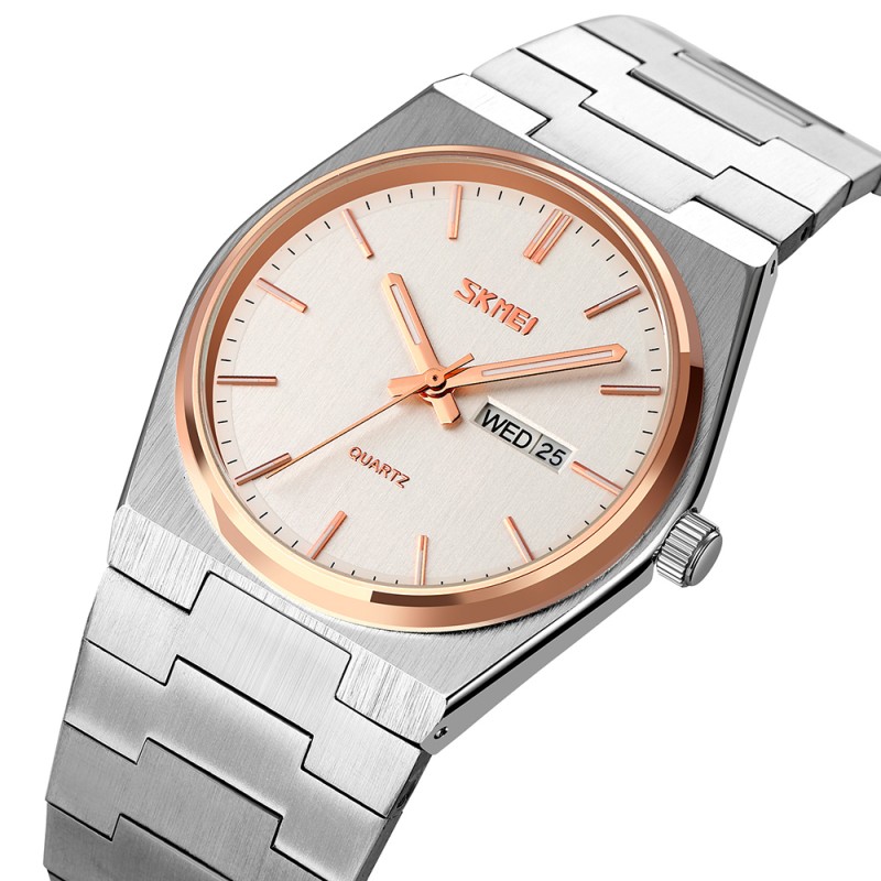 Мужские часы Skmei 9288SIRGSI Silver-Rose Gold-Silver