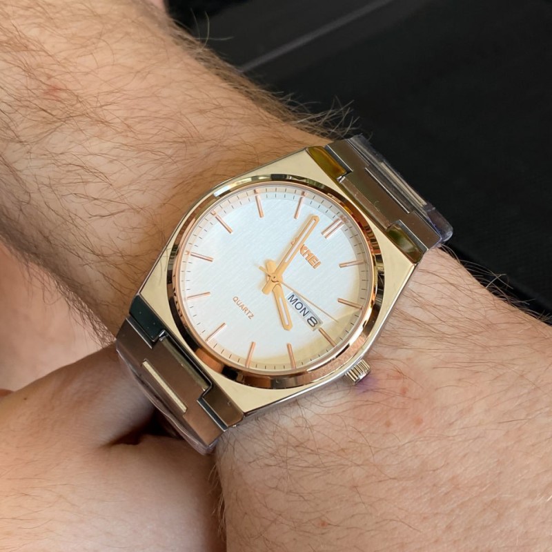 Мужские часы Skmei 9288SIRGSI Silver-Rose Gold-Silver