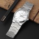 Чоловічий класичний годинник Skmei 9288SISI Silver-Silver з календарем та металевим браслетом
