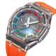 Спортивные часы Skmei 2100OG Orange с комбинированным циферблатом и водозащитой 5 ATM
