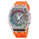 Спортивные часы Skmei 2100OG Orange с комбинированным циферблатом и водозащитой 5 ATM