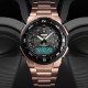 Мужские часы Skmei 1370RG Rose Gold с комбинированным циферблатом и подсветкой