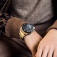 Мужские часы Skmei 1370GD Gold — Спортивные золотистые часы с комбинированным циферблатом