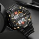 Мужские спортивные часы Skmei 2018GDWT Gold-White с электронным циферблатом и водозащитой 5 ATM