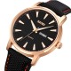Мужские наручные часы Skmei 9303RGBK Rose Gold-Black с календарем и люминесцентной подсветкой