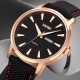 Мужские наручные часы Skmei 9303RGBK Rose Gold-Black с календарем и люминесцентной подсветкой
