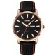 Мужские наручные часы Skmei 9303RGBK Rose Gold-Black с календарем и люминесцентной подсветкой