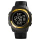 Чоловічий електронний годинник Skmei 1731GDBK Gold-Black з водозахистом 5 ATM та підсвічуванням