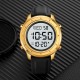 Чоловічий годинник Skmei 1864LGDWT Gold-White Leather з електронним циферблатом та золотистим корпусом