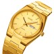 Мужские классические часы Skmei 9288GDGD Gold-Gold с металлическим браслетом и календарем