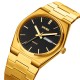 Чоловічий годинник Skmei 9288GDBK Gold-Black з металевим браслетом та календарем
