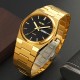 Чоловічий годинник Skmei 9288GDBK Gold-Black з металевим браслетом та календарем