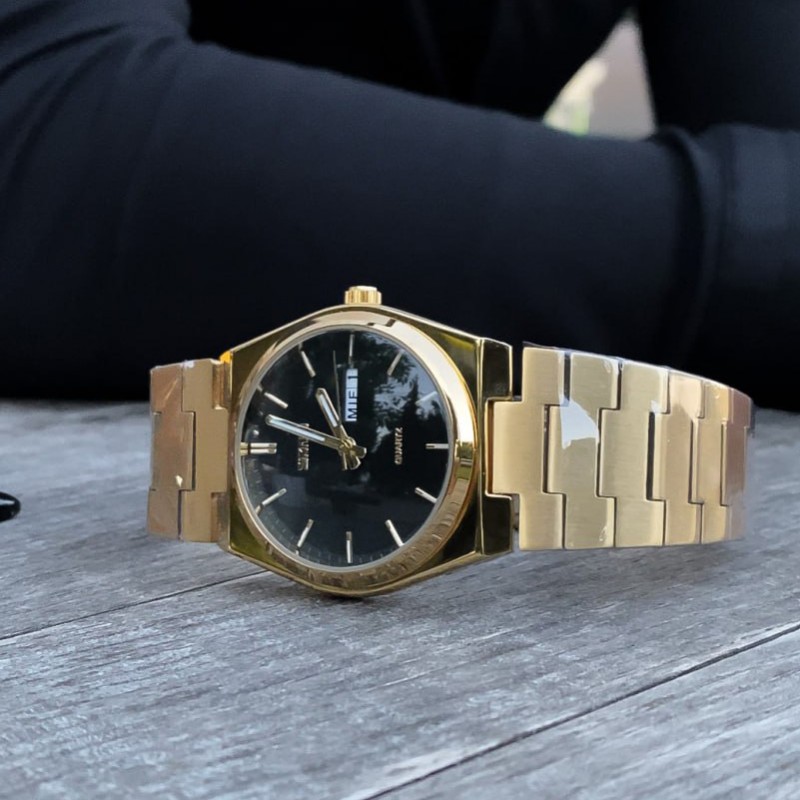 Чоловічий годинник Skmei 9288GDBK Gold-Black з металевим браслетом та календарем