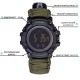 Чоловічий тактичний годинник Skmei 1356AGPK Army Green з компасом та крокоміром