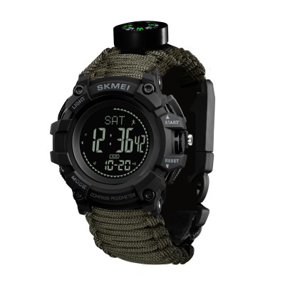 Skmei 1356AGPK Army Green Tactic Compass STOPPED