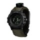 Чоловічий тактичний годинник Skmei 1356AGPK Army Green з компасом та крокоміром