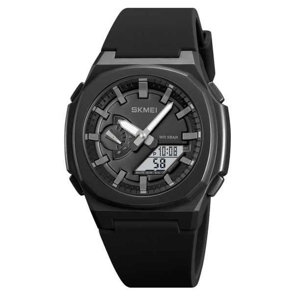 Мужские часы Skmei 2091BKGYWT Black-Grey White тактические с комбинированным циферблатом