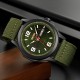 Чоловічий наручний годинник Skmei 9315AG Army Green з текстильним ремінцем та мінеральним склом