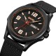 Мужские наручные часы Skmei 9315BKBK Black-Black с текстильным ремешком и календарем