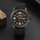 Мужские наручные часы Skmei 9315BKBK Black-Black с текстильным ремешком и календарем