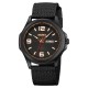 Мужские наручные часы Skmei 9315BKBK Black-Black с текстильным ремешком и календарем