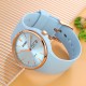 Жіночий годинник Skmei 2057LTBU Light Blue з мінеральним склом та водозахистом 5 ATM