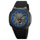 Мужские часы Skmei 2091BKBUBK Black-Blue-Black с комбинированным циферблатом и защитой 5 ATM