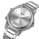 Наручний годинник Skmei 2120SISI Silver-Silver унісекс з комбінованим циферблатом та металевим браслетом