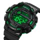 Чоловічий спортивний годинник Skmei 2110BKGN Black-Green з електронним циферблатом та водозахистом 5 ATM