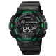 Чоловічий спортивний годинник Skmei 2110BKGN Black-Green з електронним циферблатом та водозахистом 5 ATM