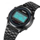 Мужские часы Skmei 2146BK Black с электронным циферблатом и металлическим браслетом