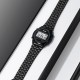 Мужские часы Skmei 2146BK Black с электронным циферблатом и металлическим браслетом