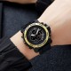 Мужские спортивные часы Skmei 2065BKGD Black-Gold с комбинированным циферблатом и будильником