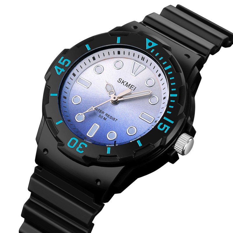 Дитячий годинник Skmei 2012BKBU Black-Blue з мінеральним склом та захистом 5 ATM
