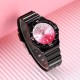 Дитячий годинник Skmei 2012BKPK Black-Pink для дівчаток з мінеральним склом та водозахистом 5 ATM