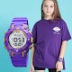 Дитячий спортивний годинник Skmei 1613PL Purple з електронним циферблатом та підсвічуванням