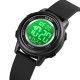 Дитячий електронний годинник Skmei 1721BK Black з підсвічуванням та водозахистом 5 ATM